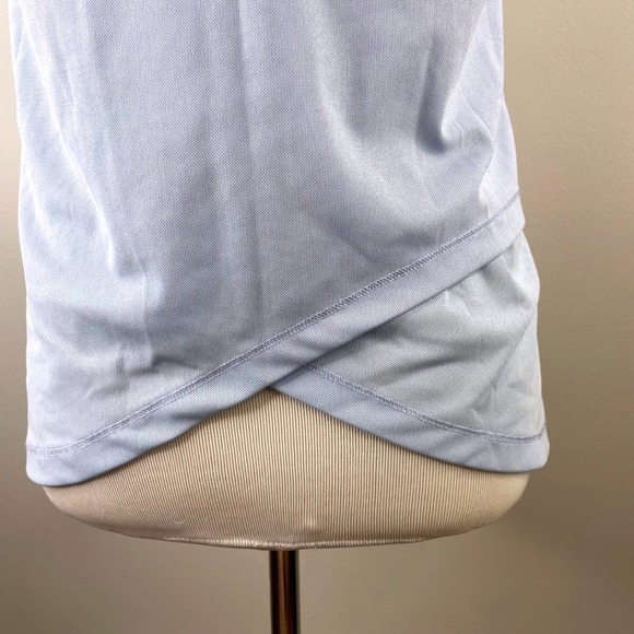 Nike Pro Dri-FIT Tank Top Womens Large Light Blue Crossover Back Muscle Tee - Picture 4 of 10
